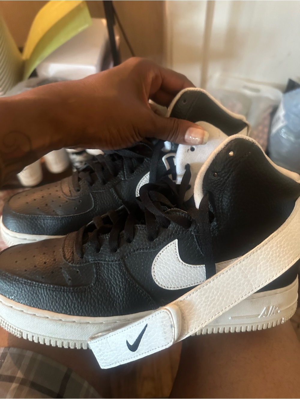 Nike High-Top Sneakers - Black & White